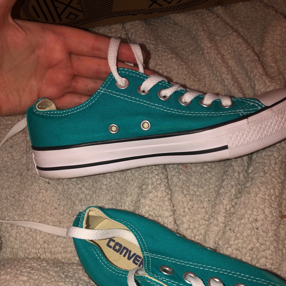 Mediterranean Blue colored converse